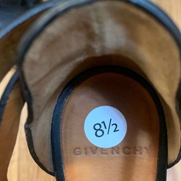 Givenchy Corinne Huarache Leather Sandal Wedges - Picture 15 of 16